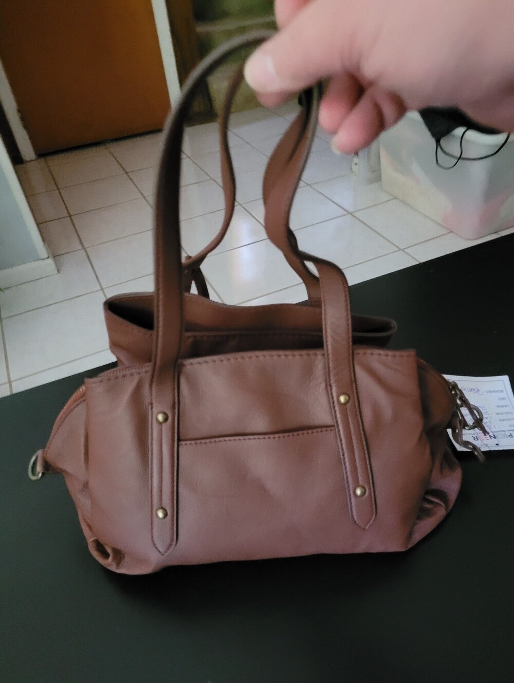 Born Burgandy Women's Satchel Bag